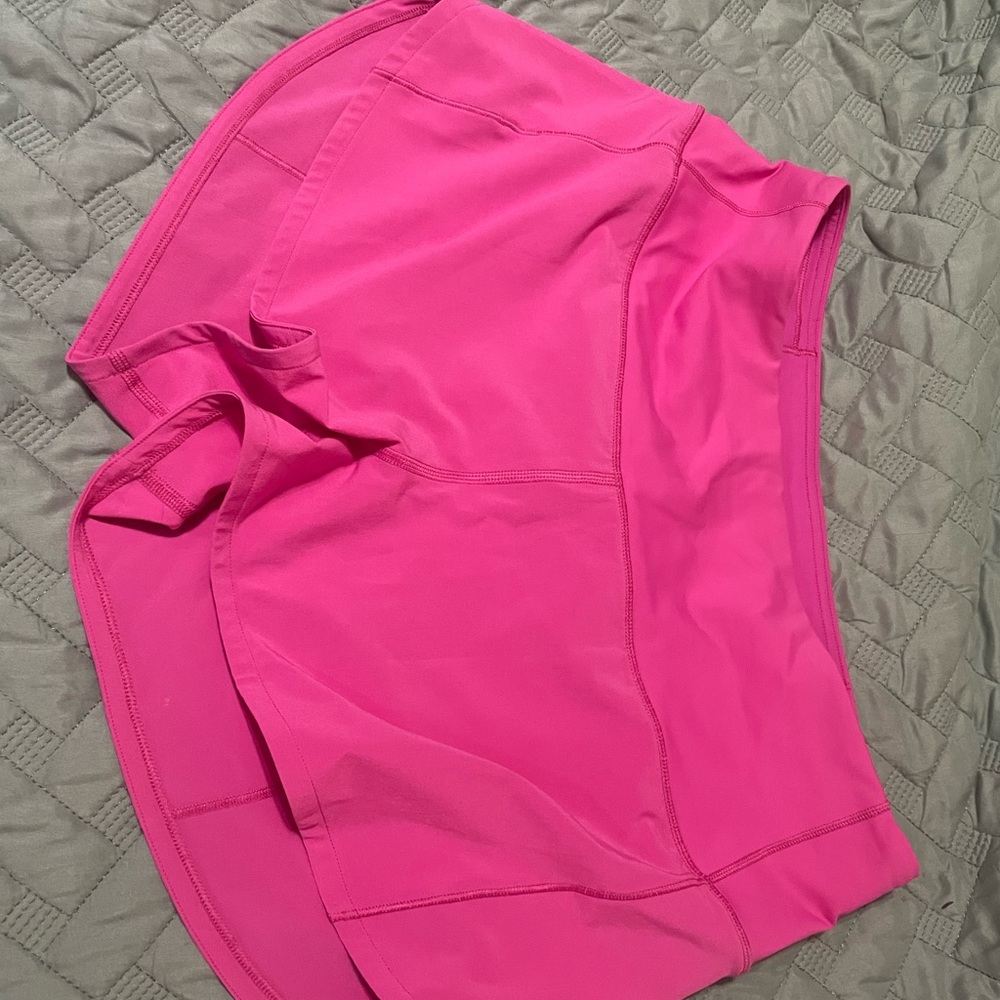 Lululemon sonic pink shorts. Size 8